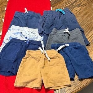Lot of cotton pull on shorts Cat & Jack size boy 2T